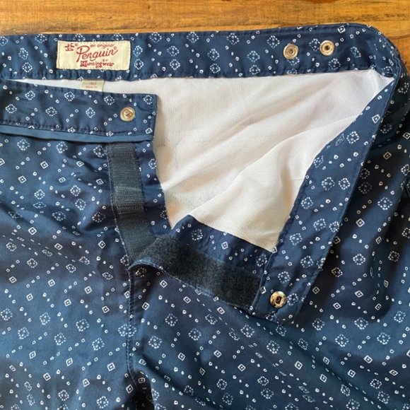 Classic Retro Style Swim Trunks [Penguin] - Picture 3 of 8